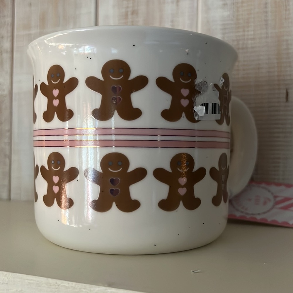 NEW Peppermint & Pine Pink Gingerbread Mug! New for 2023! Multiple gingerbread - Picture 3 of 3